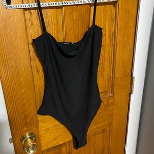 Thin strapped body suit
